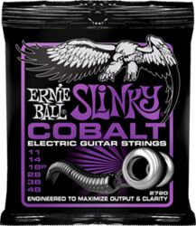 Cordes guitare électrique Ernie ball Electric (6) 2720 Cobalt Power Slinky 11-48 - Jeu de 6 cordes