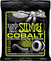Cordes guitare électrique Ernie ball Electric (6) 2721 Cobalt Regular Slinky 10-46 - Jeu de 6 cordes