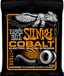 Cordes guitare électrique Ernie ball Electric (6) 2722 Cobalt Hybrid Slinky 9-46 - Jeu de 6 cordes