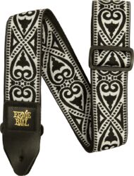 Sangle courroie Ernie ball Jacquard 2-inches Guitar Strap - Black Heart