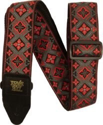 Sangle courroie Ernie ball Jacquard 2-inches Guitar Strap - Red King