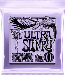 Cordes guitare électrique Ernie ball P02227 Electric Guitar 6-String Set Ultra Slinky Nickel Wound 10-48