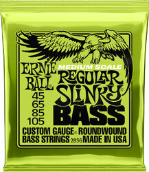 Cordes basse électrique Ernie ball P02856 Electric Bass 4-String Set Regular Slinky Nickel Wound Medium Scale 45-105 - Jeu de 4 cordes