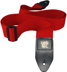 Sangle courroie Ernie ball Polypro Guitar Strap 2inc - Red