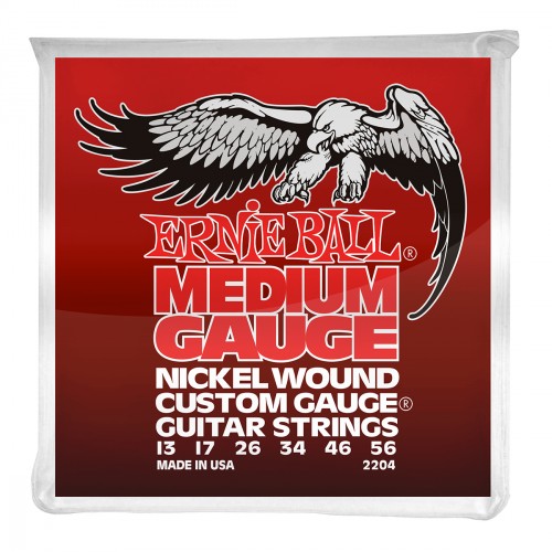 Ernie ball Electric (6) 2204 Nickel Wound Medium 1356 set of strings