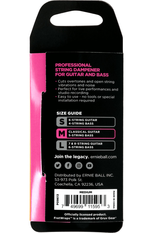 Ernie Ball Fretwrap String Muter Md P09613 - Etouffoir Corde - Variation 1