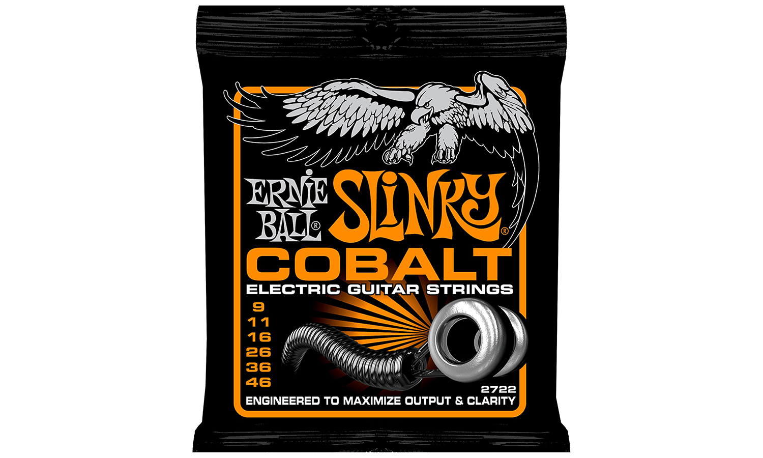 Cordes guitare électrique Ernie ball Electric (6) 2722 Cobalt Hybrid