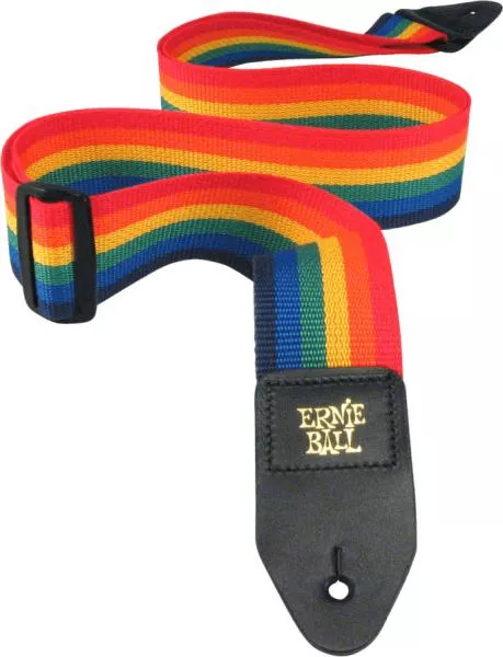 Sangle courroie Ernie ball Polypro Guitar Strap - Rainbow