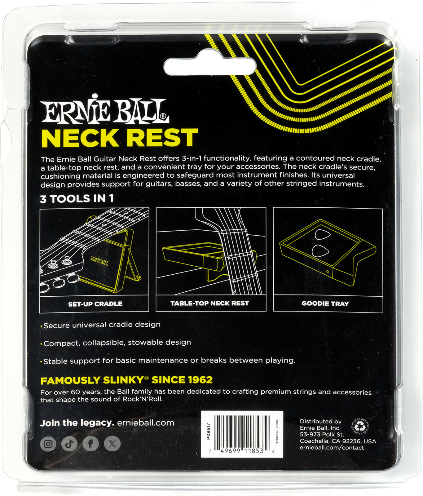 Ernie Ball Support De Manche De Guitare - Entretien Et Nettoyage Guitare & Basse - Variation 4