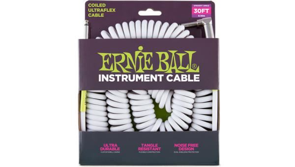 Câble Ernie ball Ultraflex - 9m - White