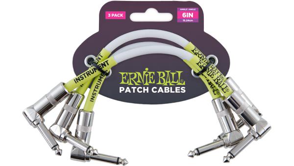 Câble Ernie ball Ultraflex - Patch 15cm - 3 Pièces