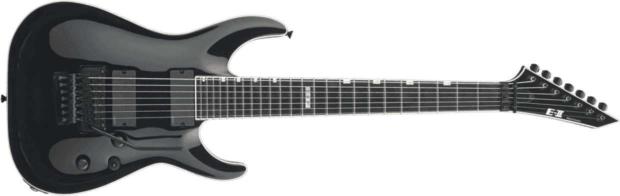 Esp E-ii Horizon Fr-7 Jap 7c 2h Emg Eb - Black - Guitare Électrique 7 Cordes - Main picture