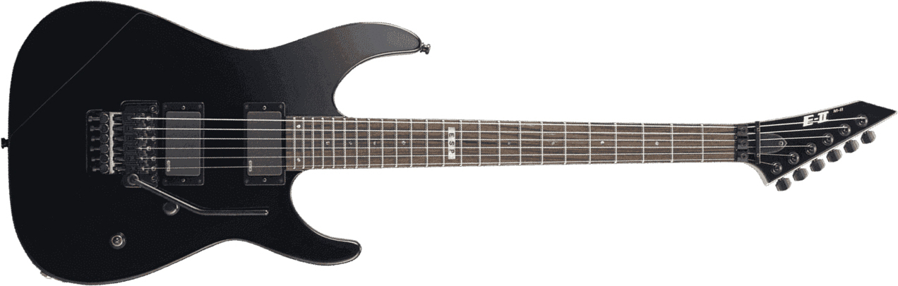 Esp E-ii M-ii Neck Thru Nt Hh Emg Fr Rw - Black - Guitare Électrique Forme Str - Main picture