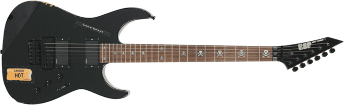 Esp Custom Shop Kirk Hammett KH-2 Vintage (Japan)) - Distressed black