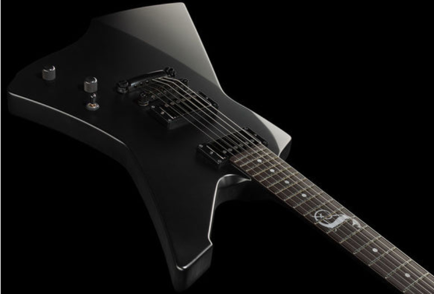 Esp Custom Shop James Hetfield Snakebyte Jap Signature 2h Emg Eb - Black Satin - Guitare Électrique MÉtal - Variation 2