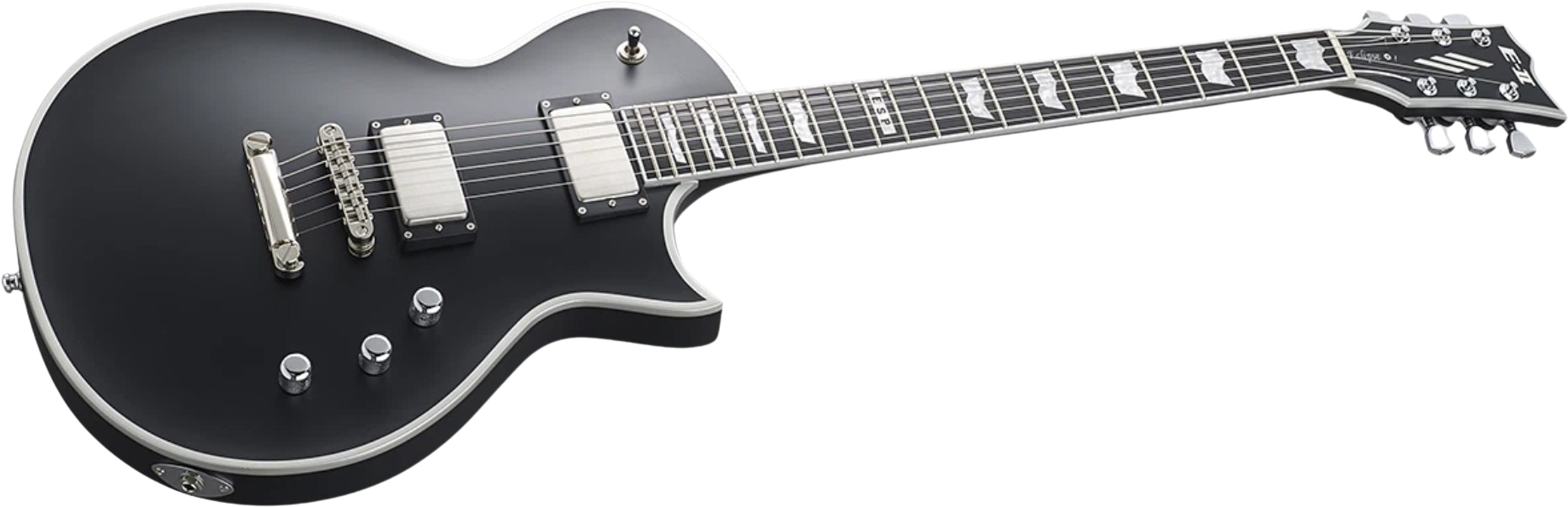 Esp E-ii Eclipse Bb Jap 2h Emg Ht Eb - Black Satin - Guitare Électrique Single Cut - Variation 1