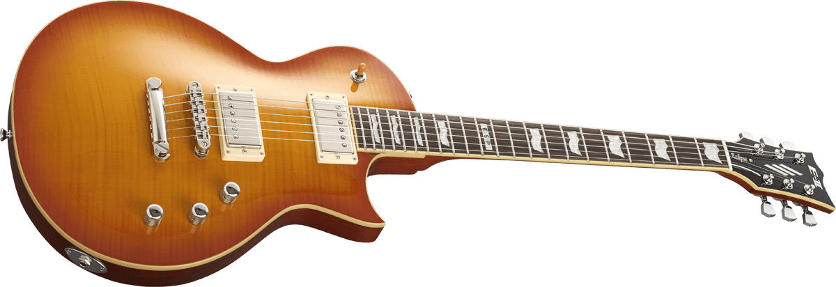 Esp E-ii Eclipse Japon Hh Seymour Duncan Ht Rw - Vintage Honey Burst - Guitare Électrique Single Cut - Variation 1