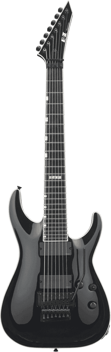 Esp E-ii Horizon Fr-7 Jap 7c 2h Emg Eb - Black - Guitare Électrique 7 Cordes - Variation 2