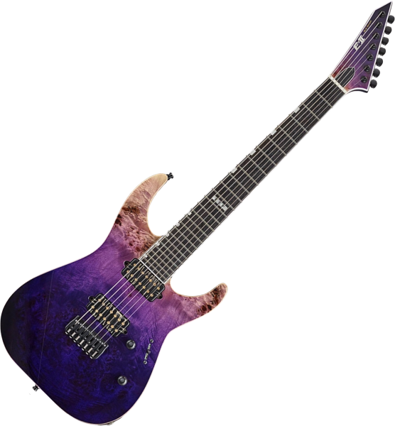 E-Ⅱ M-Ⅱ 7NT HS / Purple Natural Fade ESP E-II M-II 7 NT Electric Guitar - Purple Natural Fade