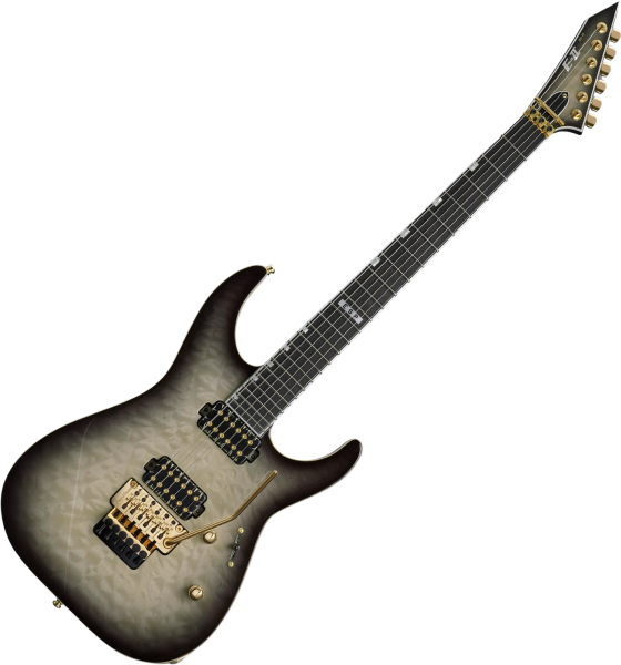 Esp E-II M-II (Japan) - black natural burst Metal electric guitar