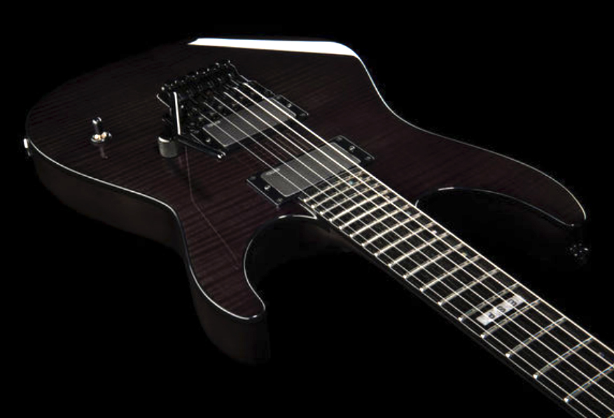 Esp E-ii M-ii Neck Thru Japon Hh Emg Fr Eb - See Thru Black - Guitare Électrique Forme Str - Variation 2