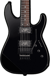Guitare électrique forme str Esp Custom Shop Kirk Hammett KH-2 Neck Thru Body (Japan) - Black