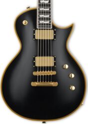 Guitare électrique single cut Esp E-II EC-II Eclipse - Vintage black