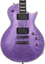 Guitare électrique single cut Esp E-II EC-II Eclipse - Purple sparkle