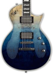 Guitare électrique single cut Esp E-II Eclipse - Blue natural fade