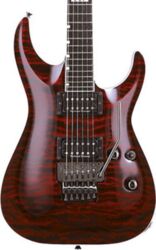 Guitare électrique forme str Esp E-II Horizon FR - See thru black cherry