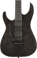 Guitare électrique gaucher Esp E-II M-II Neck Thru LH (Japan) - See thru black