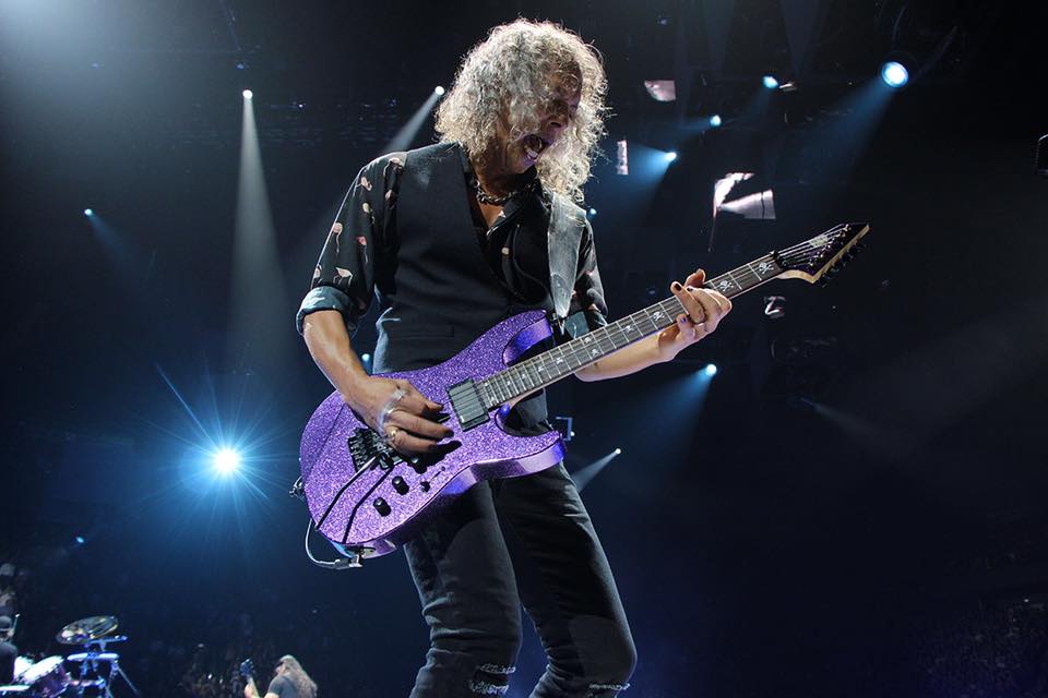 Esp Kirk Hammett Kh-2 Signature Hh Emg Fr Rw - Purple Sparkle - Guitare Électrique Forme Str - Variation 2