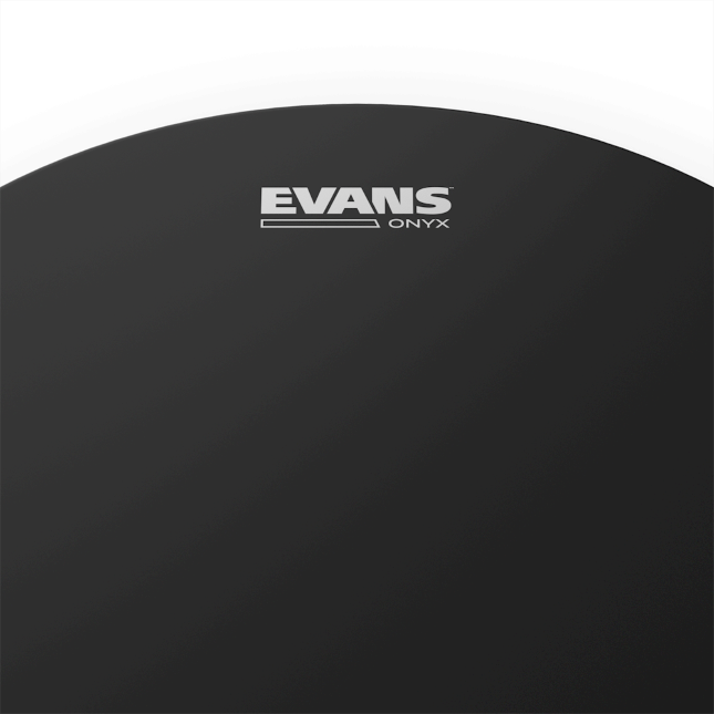Evans B18onyx2 Onyx Tom Frappe Noire - 18 Pouces - Peau Grosse Caisse - Variation 1