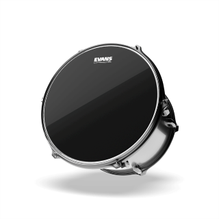 Evans Black Chrome Tom Batter - 13 Pouces - Peau Tom - Variation 2