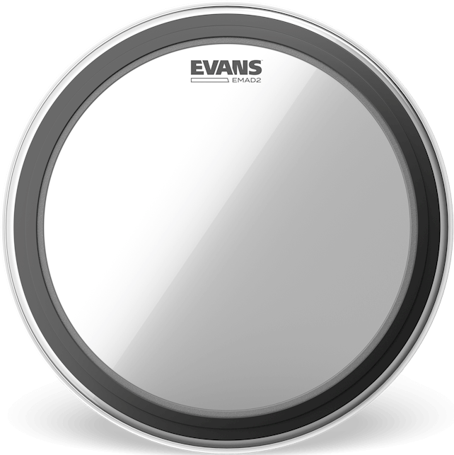Evans Emad 2 Bass Drumhead Bd18emad2 - 18 Pouces - Peau Grosse Caisse - Main picture