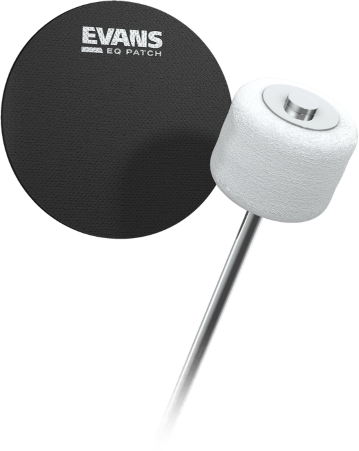 Evans Patch Eq Pour PÉdale De Grosse Caisse Simple En Nylon Noir - Muffle Ring Control - Main picture