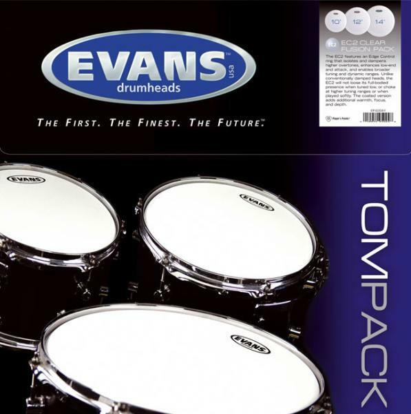 Evans Tpg1clrs  Pack G1 Tom Frappe Transparentes Standarrd 12 13 16 - Pack Peaux - Pack Peaux - Main picture