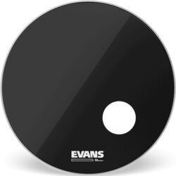 Peau grosse caisse Evans EQ3 Resonant Smooth Black BD18RB - 18 pouces