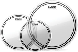 Pack peaux Evans TPEC2SCLRS  standard 12/13/16 Clear - Pack peaux