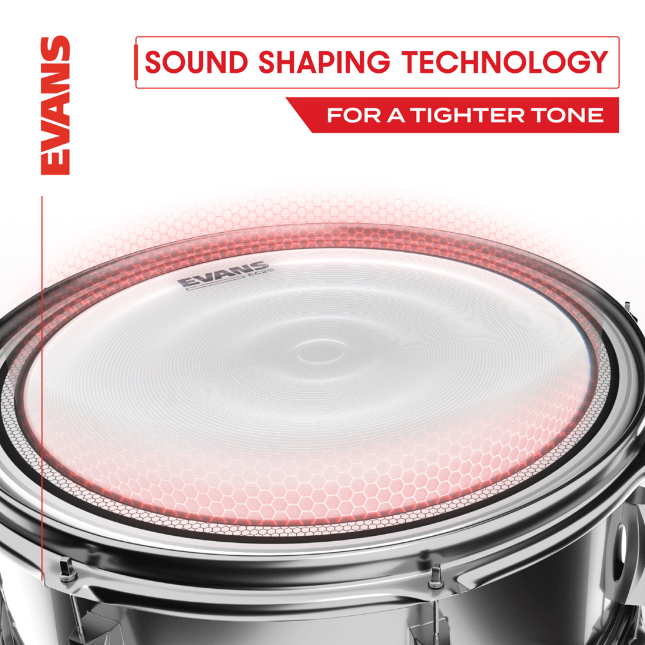 Evans Ec2s Clear Tom Batter - 16 Pouces - Peau Tom - Variation 2
