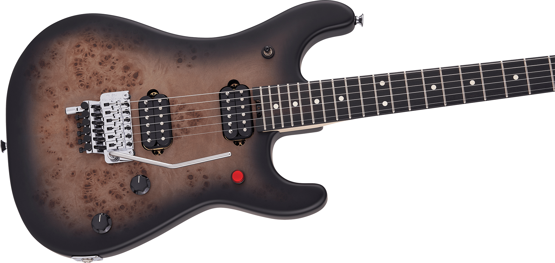Evh 5150 Deluxe Poplar Burl Mex 2h Fr Eb - Black Burst - Guitare Électrique Forme Str - Variation 2