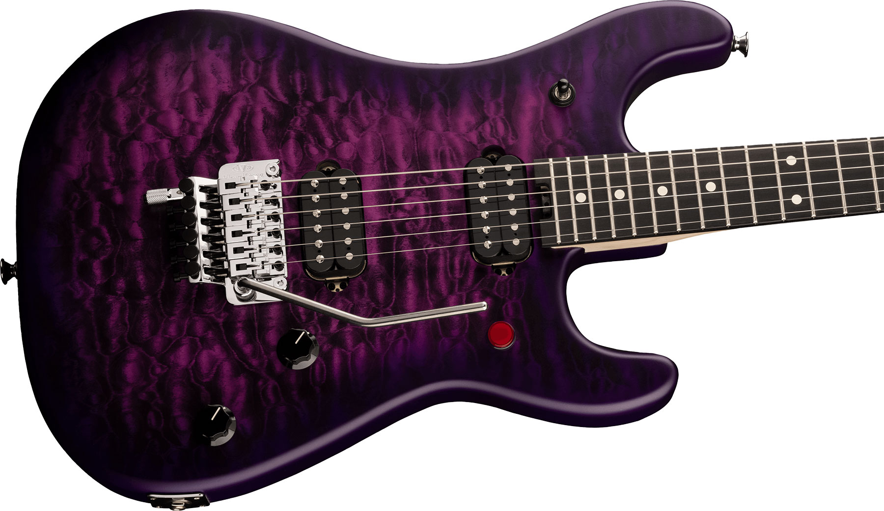 Evh 5150 Deluxe Qm Mex 2h Fr Eb - Purple Daze - Guitare Électrique Forme Str - Variation 2