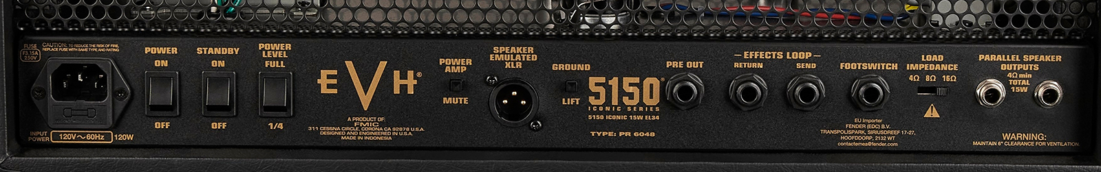 Evh 5150 Iconic El34 15w Head - Ampli Guitare Électrique TÊte / PÉdale - Variation 2