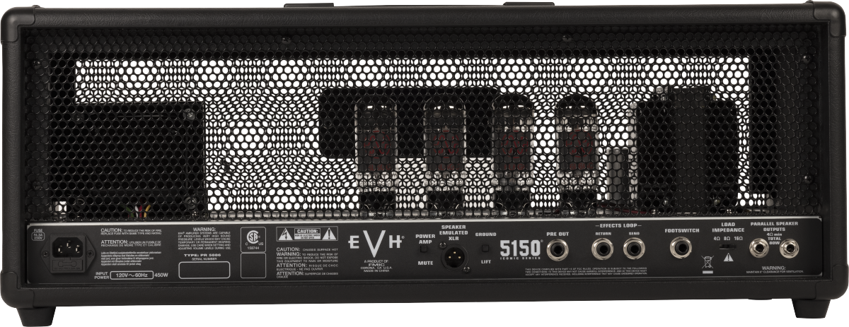 Evh 5150 Iconic Series Head 80w Black - Ampli Guitare Électrique TÊte / PÉdale - Variation 2