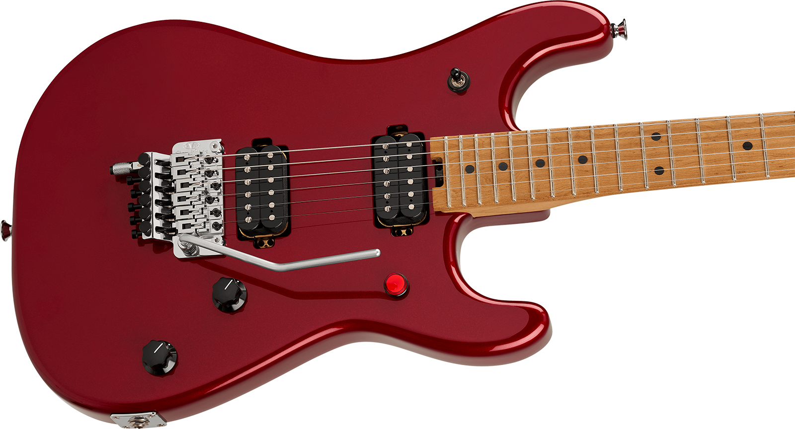Evh 5150 Series Deluxe Mex 2h Fr Mn - Candy Apple Red Metallic - Guitare Électrique Forme Str - Variation 2
