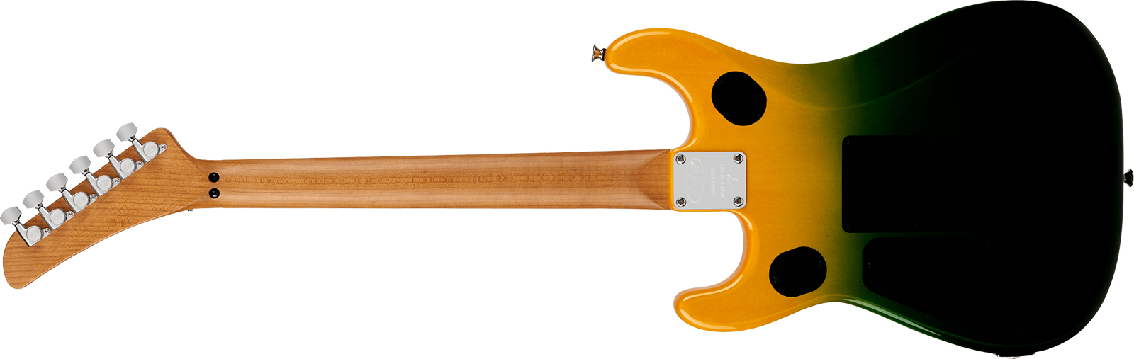 Evh 5150 Series Deluxe Qm Mex 2h Fr Mn - Limeade Zest - Guitare Électrique Forme Str - Variation 1