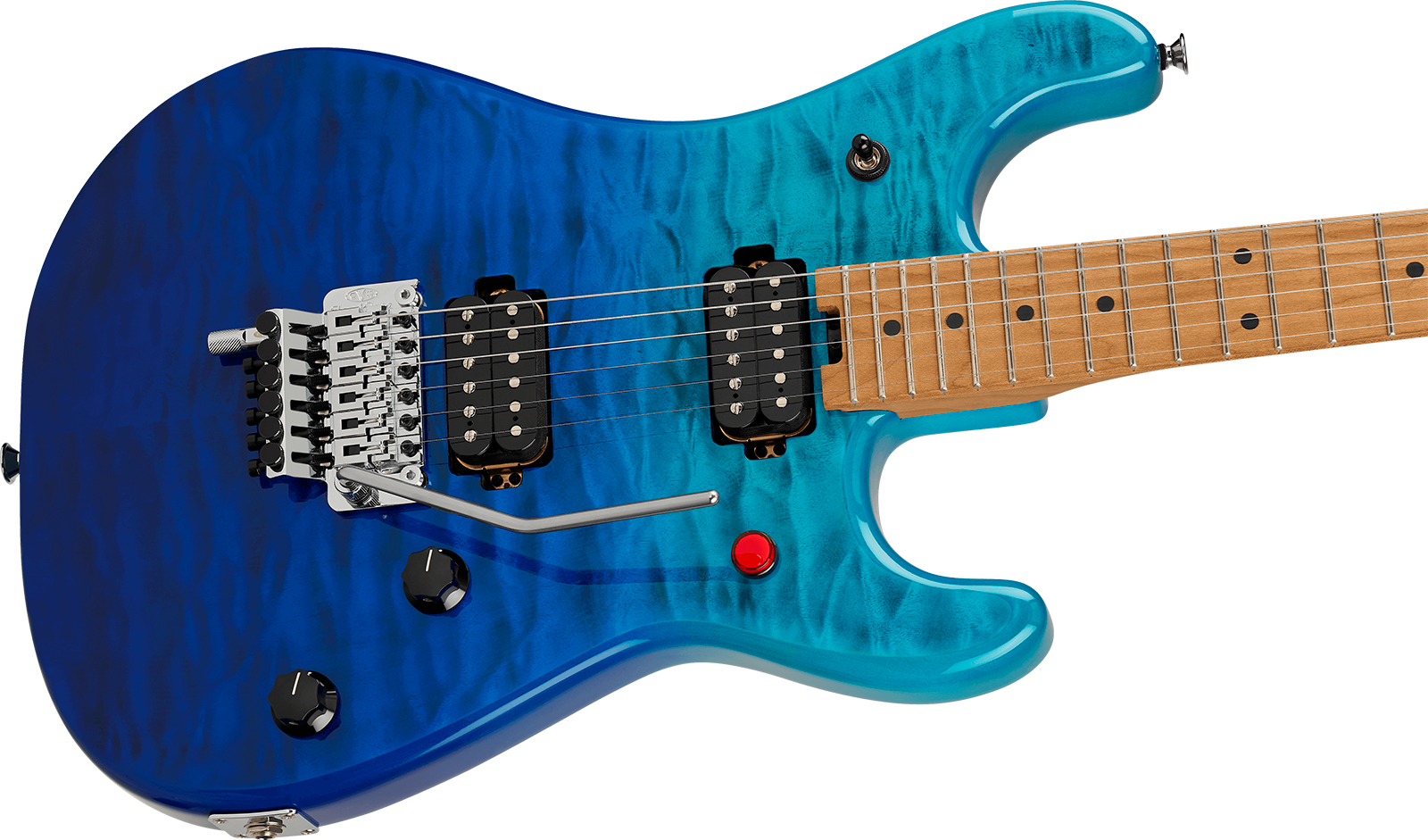 Evh 5150 Series Deluxe Qm Mex 2h Fr Mn - Pacific Drift - Guitare Électrique Forme Str - Variation 2