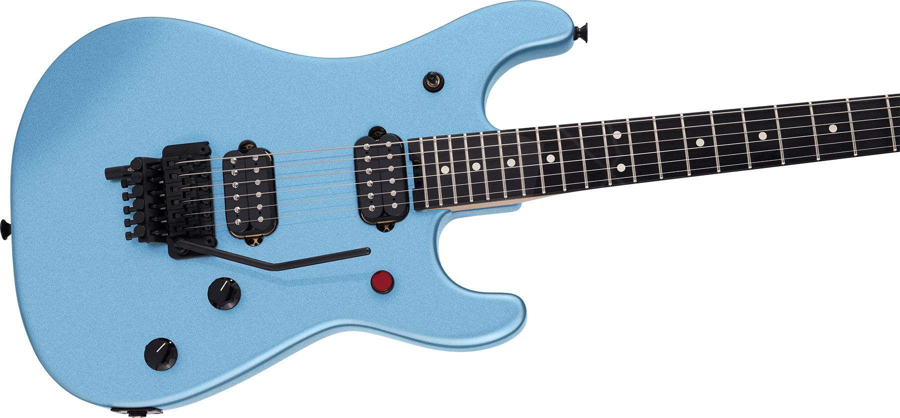 Evh 5150 Standard Mex 2h Fr Eb - Ice Blue Metallic - Guitare Électrique Forme Str - Variation 2