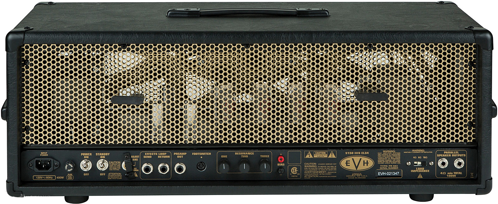 Evh 5150iiis 100w El34 Head Black & Gold - Ampli Guitare Électrique TÊte / PÉdale - Variation 1