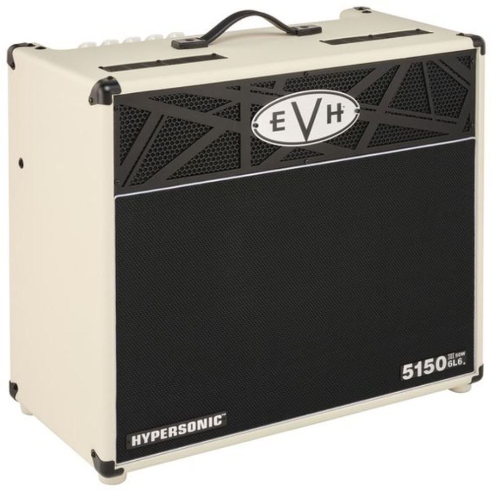 Evh 5150iii Hypersonic 6l6 2x12 Combo 50w Ivory - Ampli Guitare Électrique Combo - Variation 1